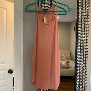 Pink bodycon tank dress